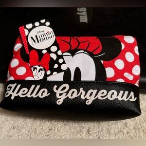 Loungefly Disney Minnie Mouse Red and White Polka Dot Cosmetic Bag